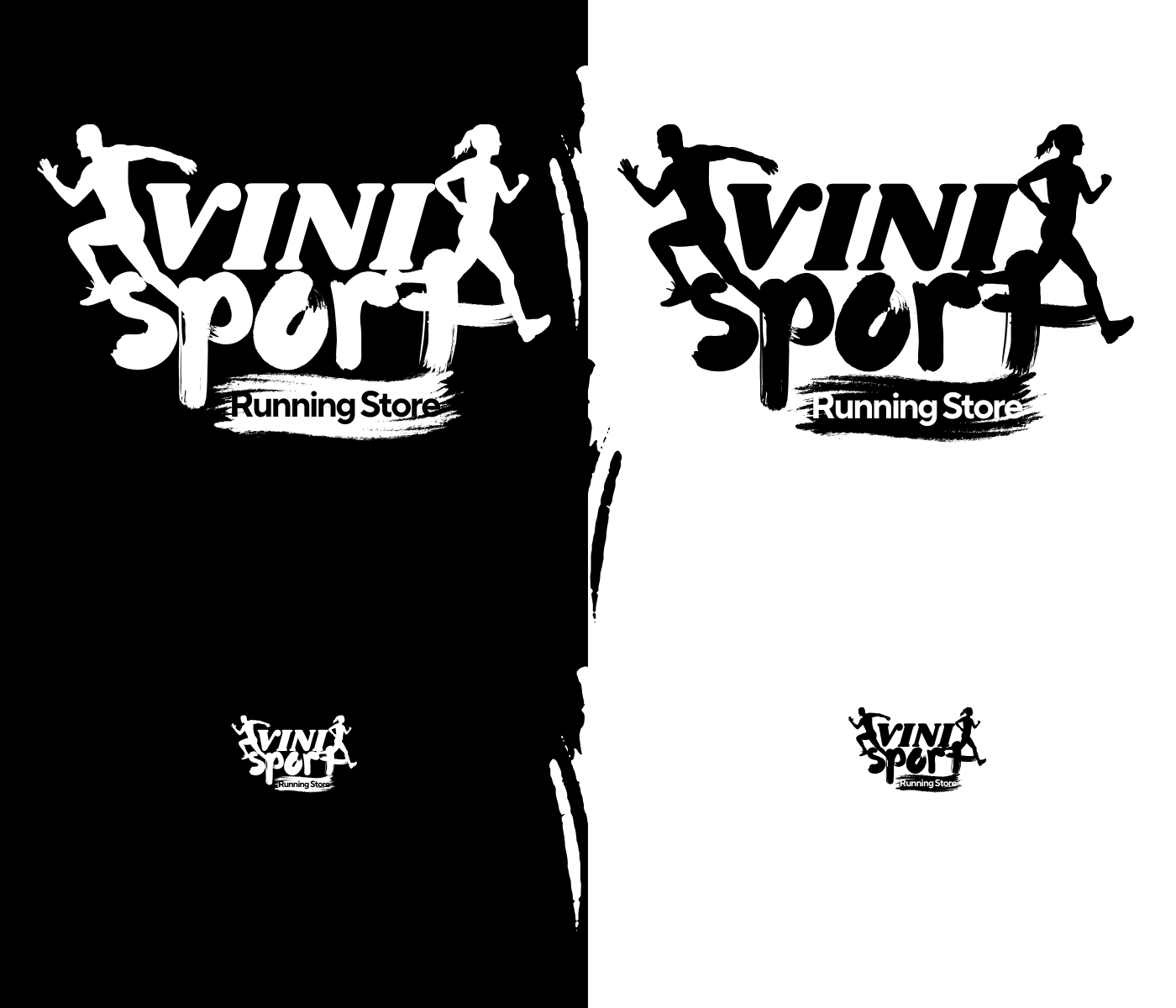 Logo noir et blanc Vini Sport